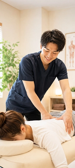 整体院で施術を行うスタッフ