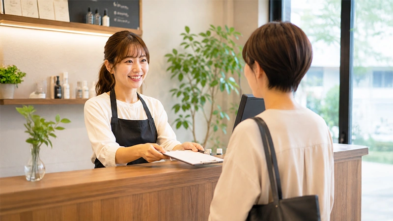 メッセージ配信で再来店を促進するイメージ
