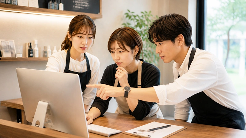 利用状況を分析する管理画面のイメージ