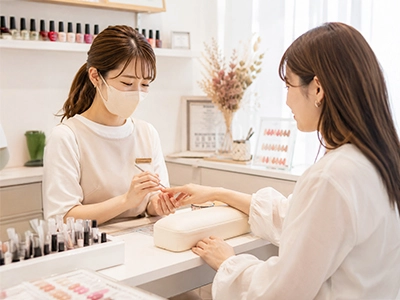 ネイルサロンの施術イメージ